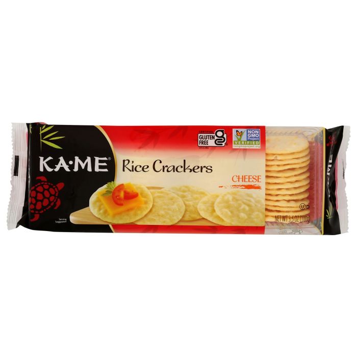 KA ME: Cheese Rice Crackers, 3.5 oz