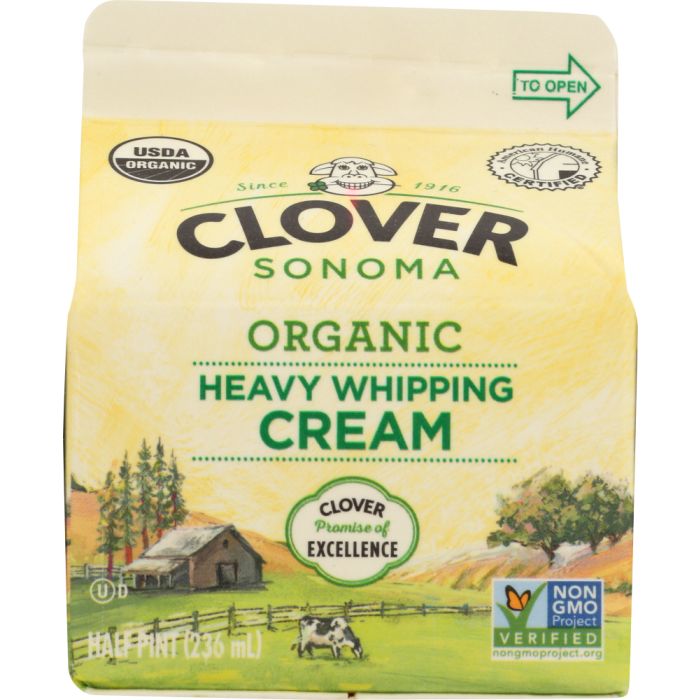 CLOVER SONOMA: Whip Cream Hpt Organic, 16 oz
