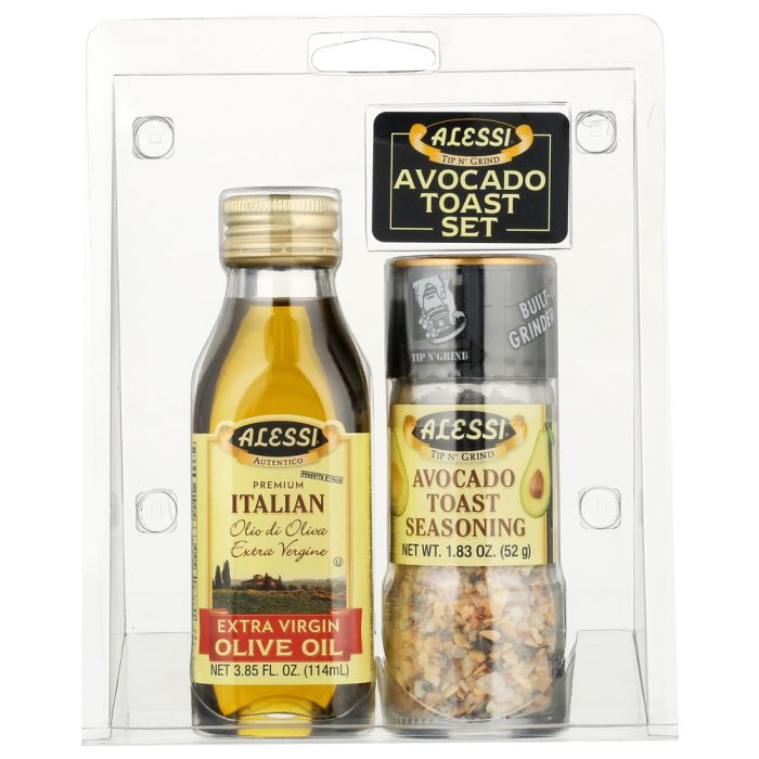 ALESSI: Extra Virgin Olive Oil and Avocado Toast Grinder Set, 2 pk