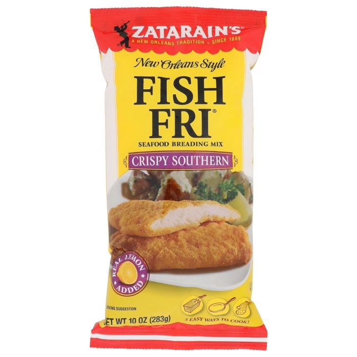 ZATARAINS: Crispy Southern Fish Fri Seasoning, 10 oz