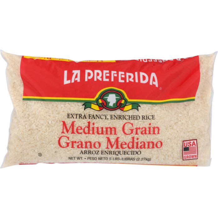 LA PREFERIDA: Medium Grain Rice Poly, 5 lb