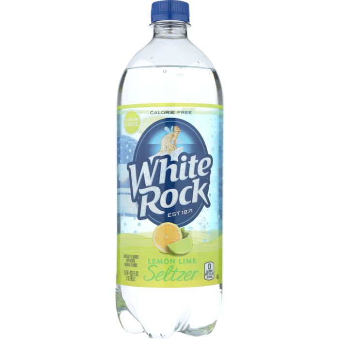 WHITE ROCK: Lemon Lime Soda Seltzer, 33.8 oz