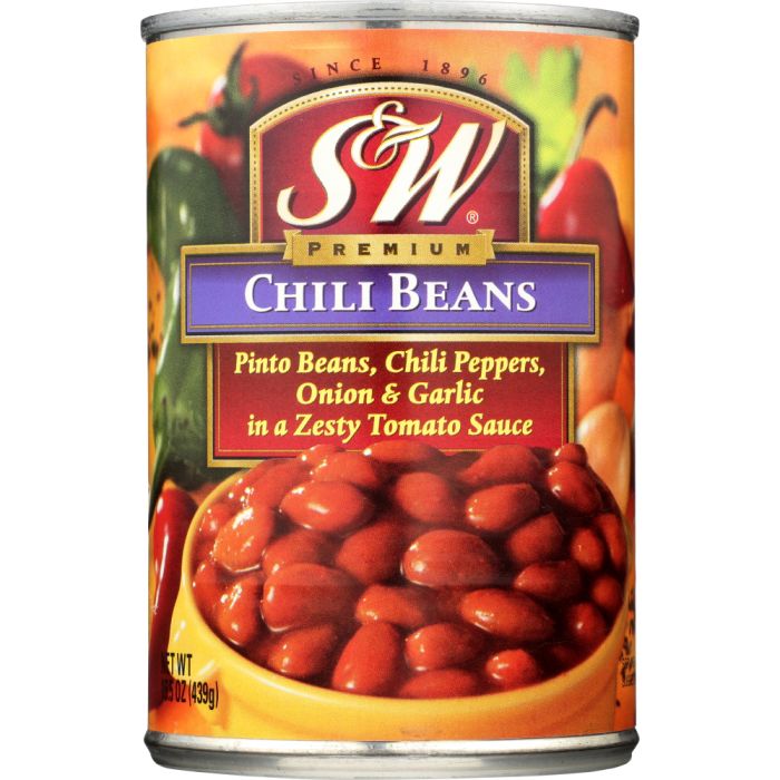 S & W: Chili Beans, 15.5 oz