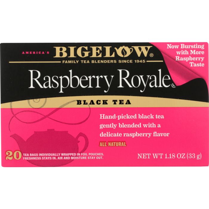 BIGELOW: Raspberry Royale Black Tea 20 Tea Bags, 1.18 oz