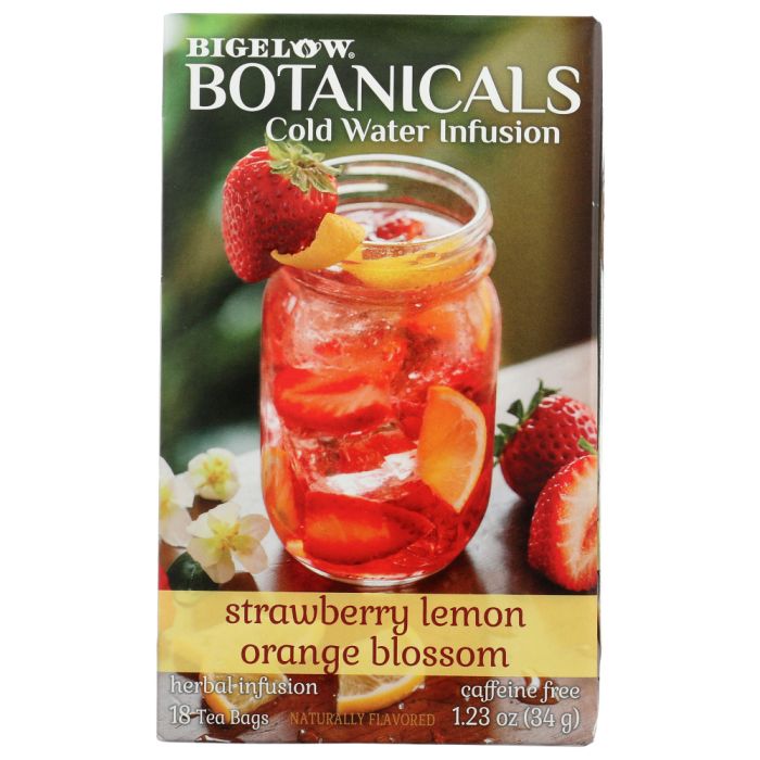 BIGELOW: Strawberry Lemon Orange Blossom Cold Water Infusion Tea, 1.23 oz