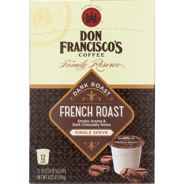 DON FRANCISCO: French Roast Coffee Pods, 12 pk