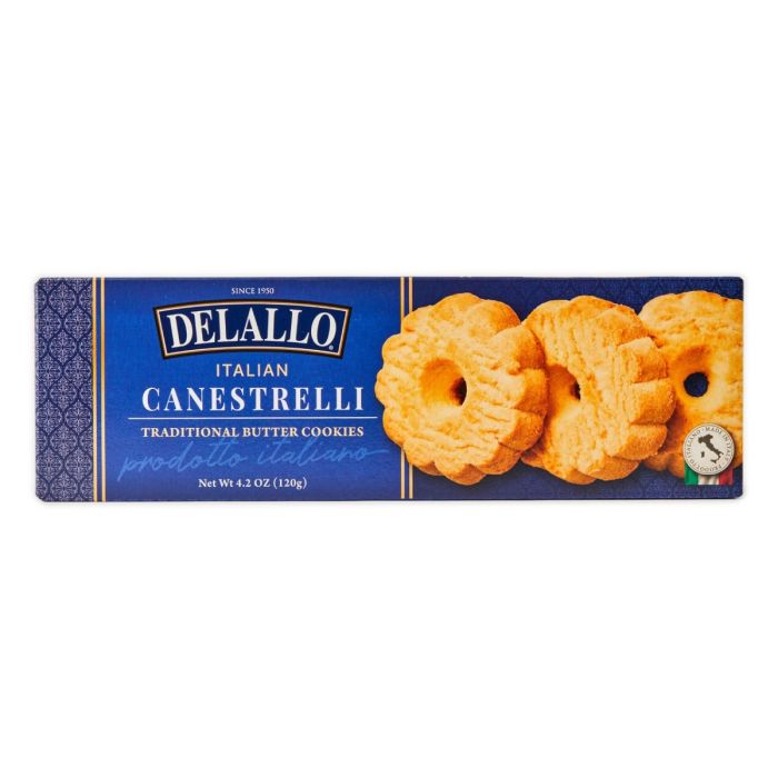 DELALLO: Canestrelli Italian Butter Cookies, 4.2 oz
