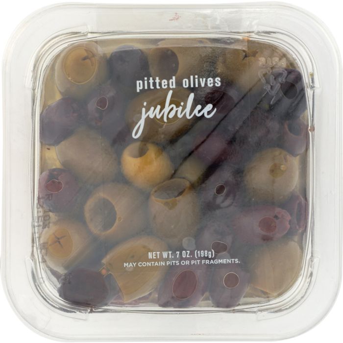 DELALLO: Pitted Olive Jubilee in Oil, 7 oz