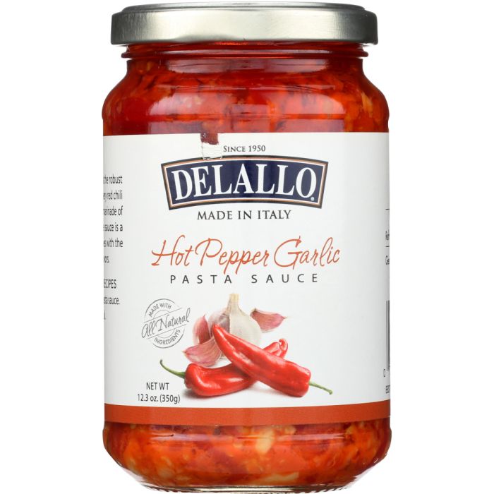 DELALLO: Sauce Garlic Pepper Hot, 12.3 oz