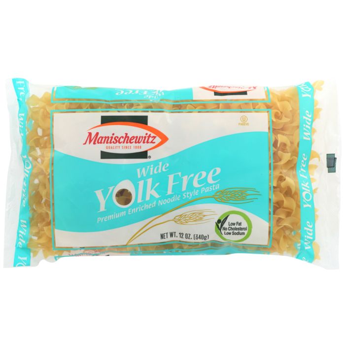 MANISCHEWITZ: Yolk Free Wide Noodles, 12 oz