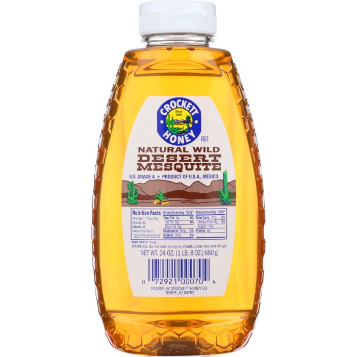 CROCKETT HONEY: Honey Desert Mesquite Squeeze, 24 oz