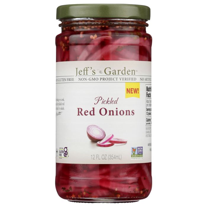 JEFFS GARDEN: Pickled Red Onions, 12 fo