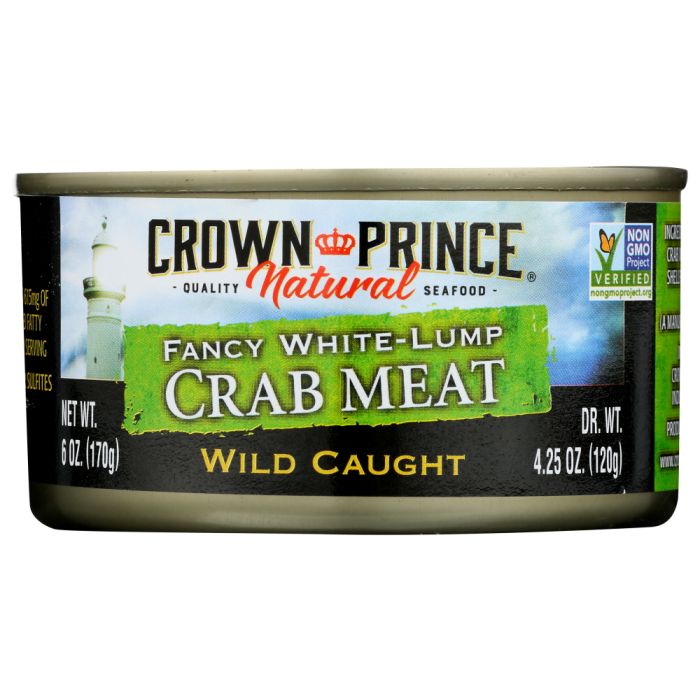 CROWN PRINCE: Fancy White Lump Crab Meat, 6 oz