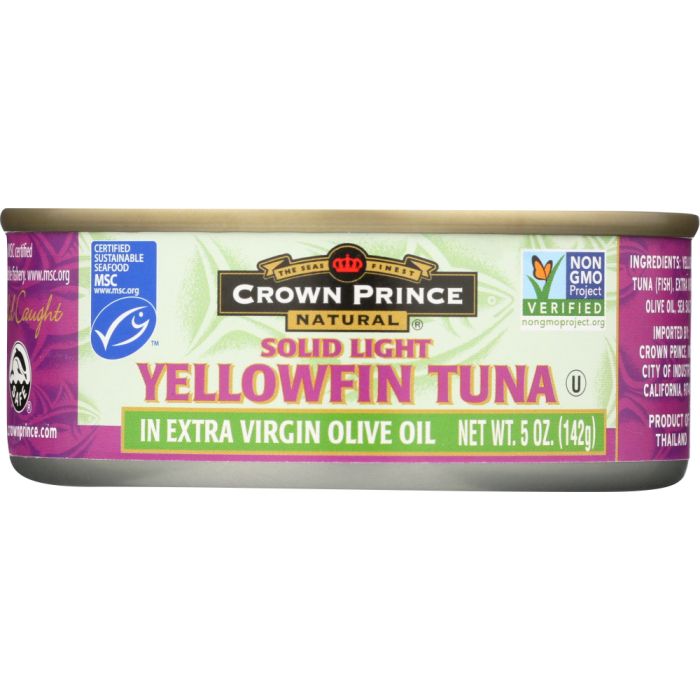 CROWN PRINCE: Tuna Yellowfin Olive Oil, 5 oz