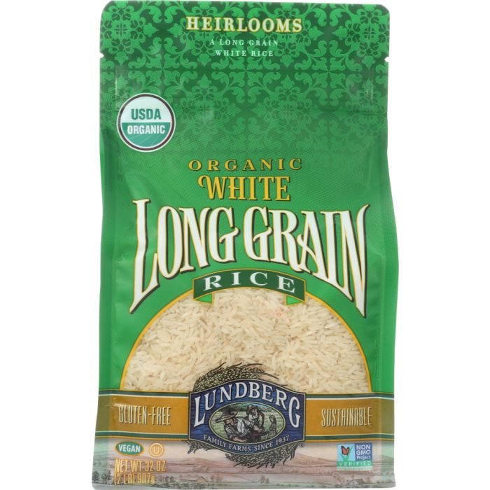 LUNDBERG FAMILY FARMS: Organic White Long Grain Rice, 32 oz