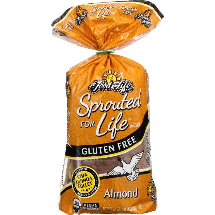 FOOD FOR LIFE: Sprouted for Life Bread Gluten Free Almond, 24 oz