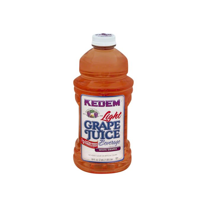 KEDEM: Juice White Grape Light, 64 oz