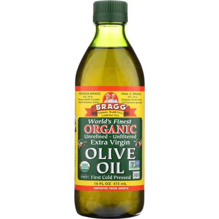 BRAGG: Organic Extra Virgin Olive Oil, 16 oz