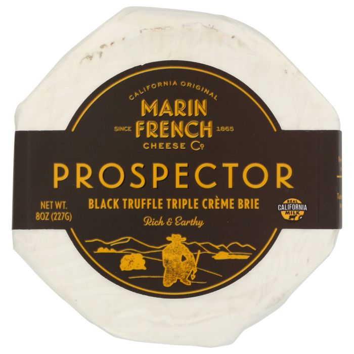 MARIN FRENCH: Black Truffle Triple Creme Brie, 8 oz