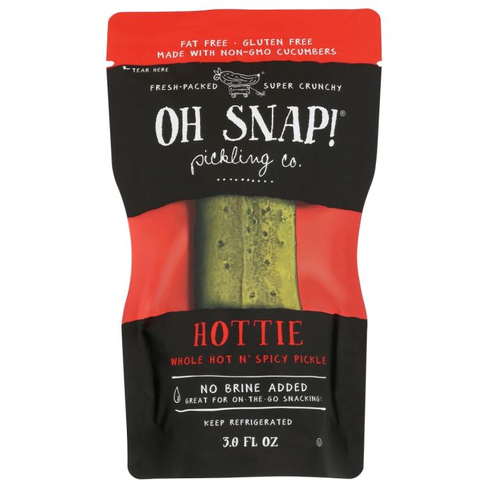 OH SNAP: Hottie Whole Hot & Spicy Pickle, 3 oz