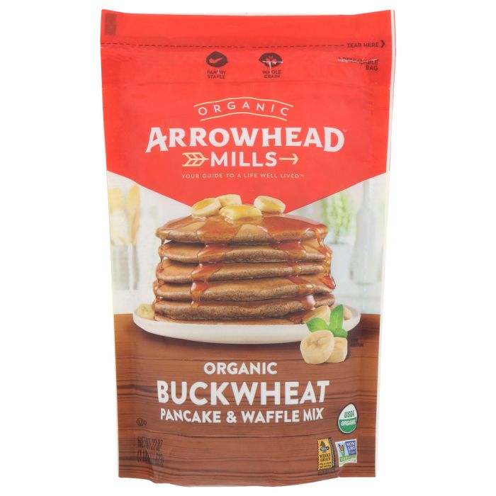 ARROWHEAD MILLS: Organic Buckwheat Pancake Waffle Mix, 22 oz