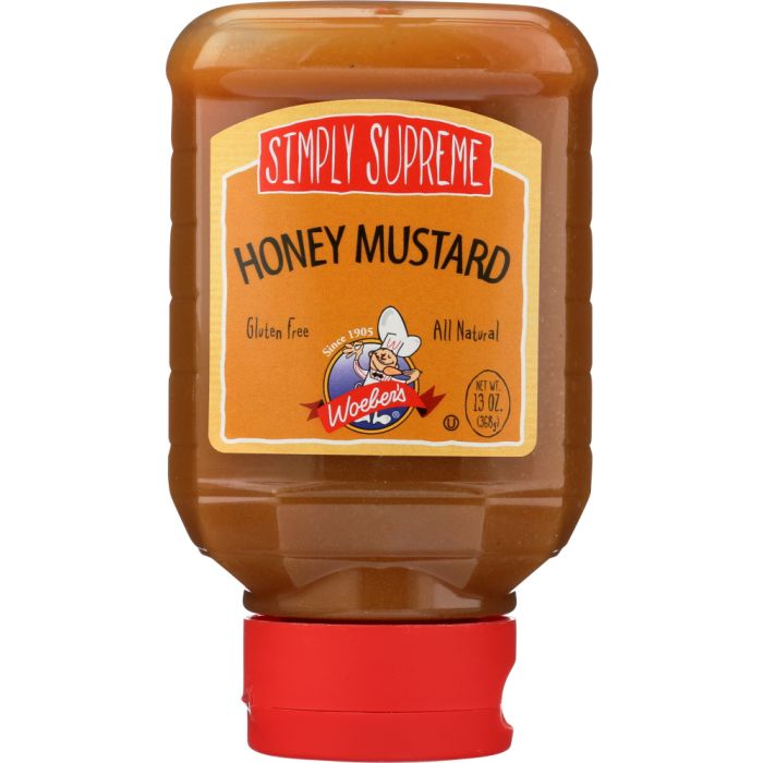 WOEBER: Mustard Smply Suprm Honey, 13 oz