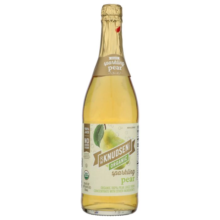 KNUDSEN: Pear Organic Sparkling Juice, 25.4 fo