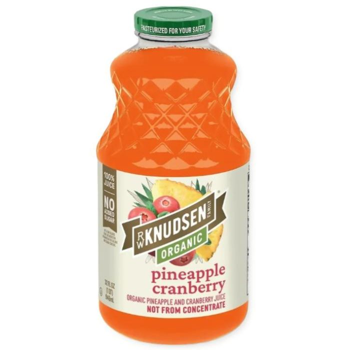 RW KNUDSEN: Organic Pineapple Cranberry Juice, 32 fo