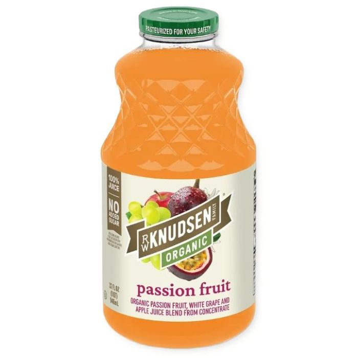 RW KNUDSEN: Organic Passion Fruit Juice, 32 fo