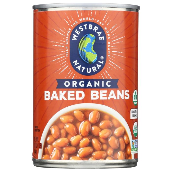 WESTBRAE: Organic Baked Beans, 16 oz