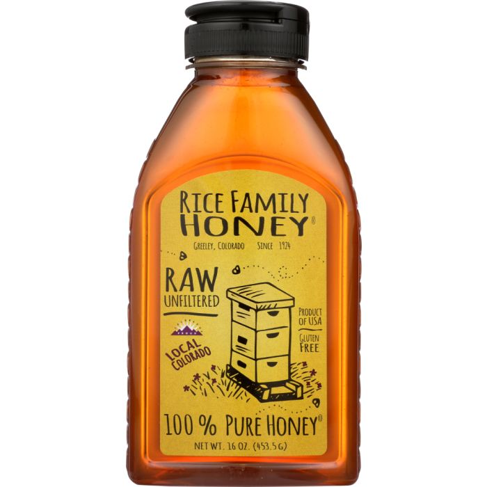 RICE FAMILY HONEY: Local Colorado Honey, 16 fl oz