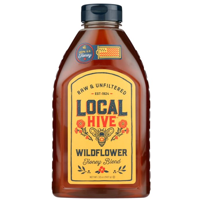 LOCAL HIVE: Wildflower Honey Blend, 32 oz