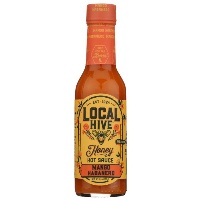 LOCAL HIVE: Mango Habanero Honey Hot Sauce, 6 oz
