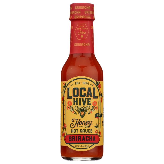 LOCAL HIVE: Sriracha Honey Hot Sauce, 6 oz