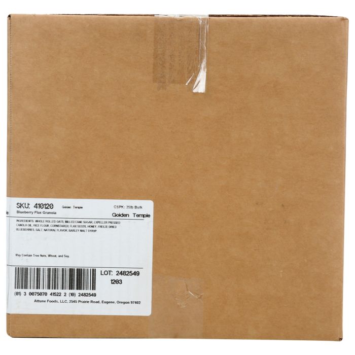 GOLDEN TEMPLE: Natural Blueberry Flax Granola, 25 Lb