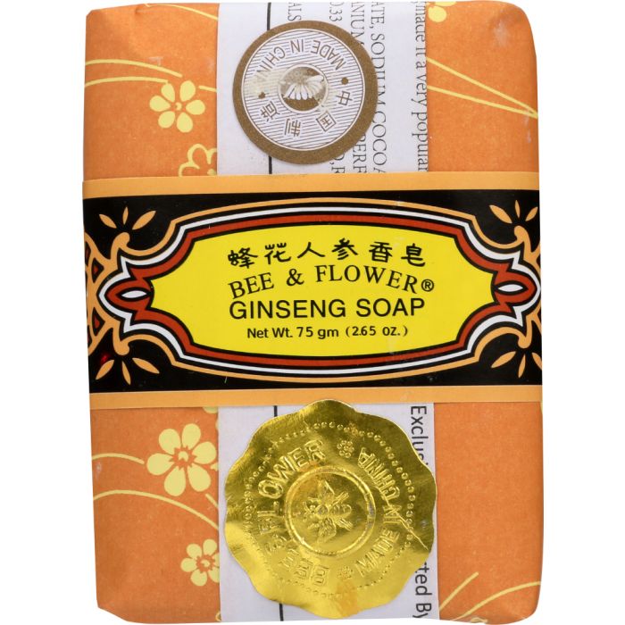 BEE & FLOWER: Ginseng Bar Soap, 2.65 oz