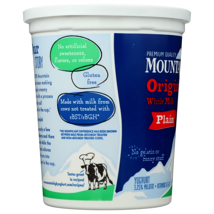 MOUNTAIN HIGH: Yoghurt Original Plain, 32 oz