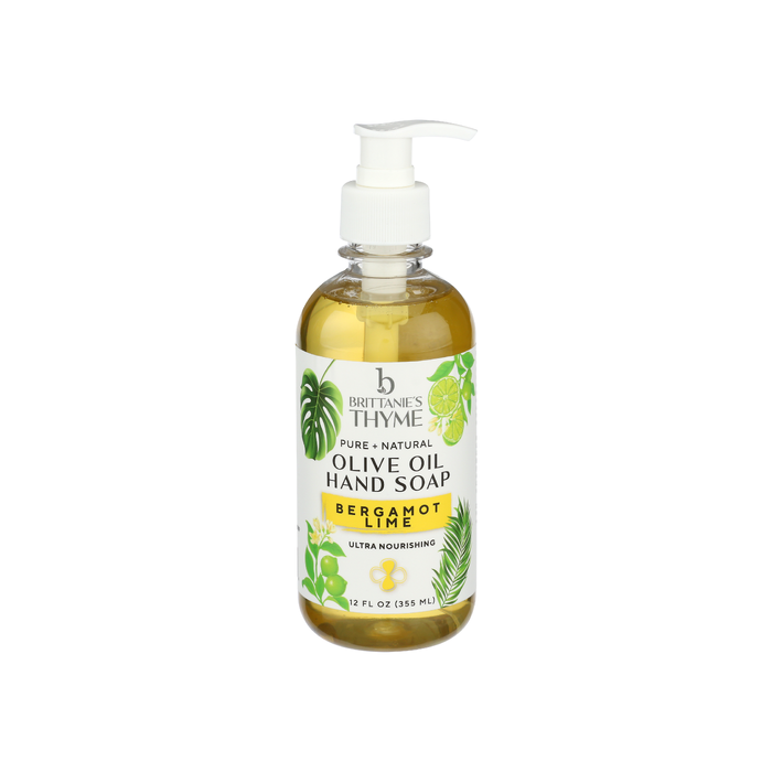 BRITTANIE'S THYME: Bergamot Lime Hand Soap, 12 oz