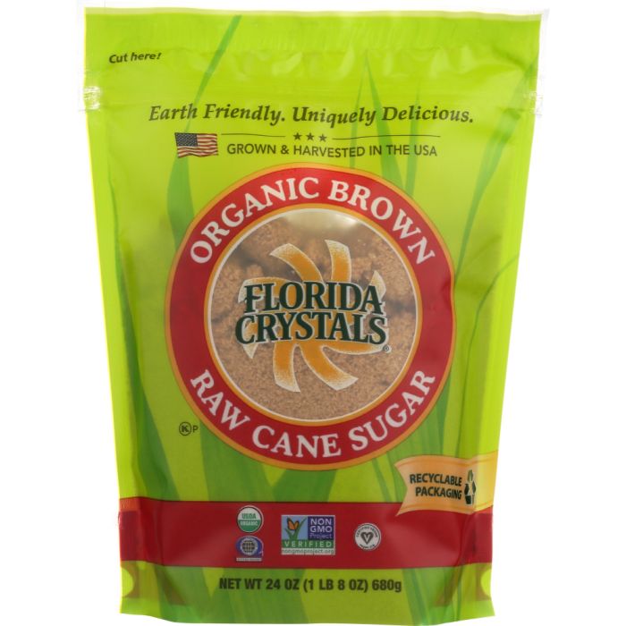 FLORIDA CRYSTALS: Organic Brown Cane Sugar, 24 oz
