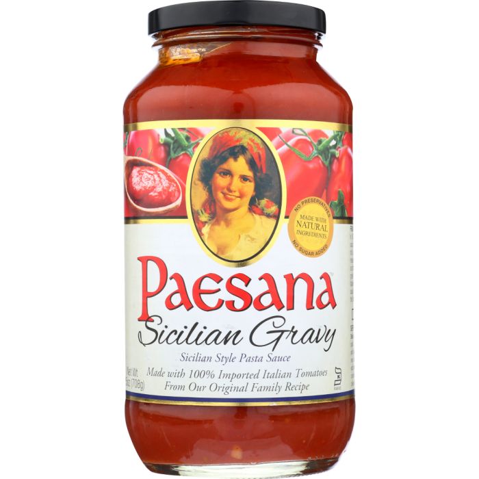 PAESANA: Sicilian Gravy Sauce, 25 oz