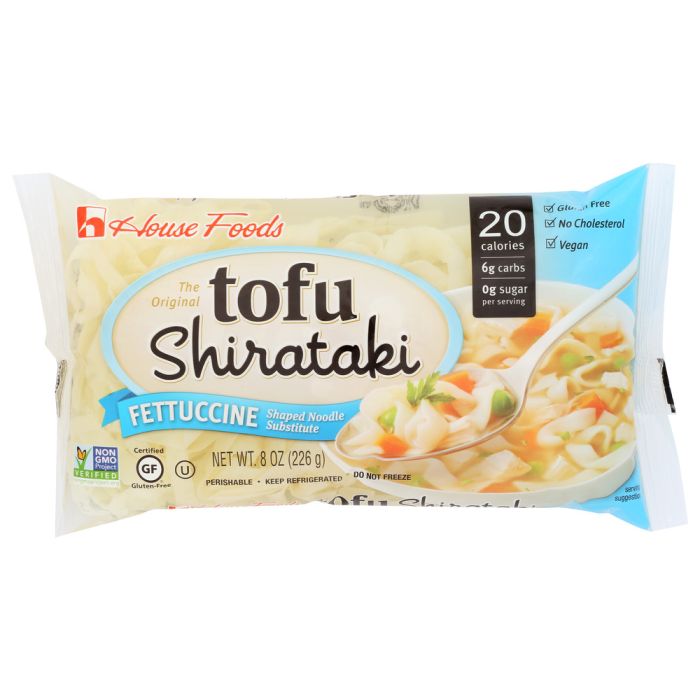 HOUSE FOODS: Tofu Shirataki Fettuccine Shaped Tofu, 8 oz