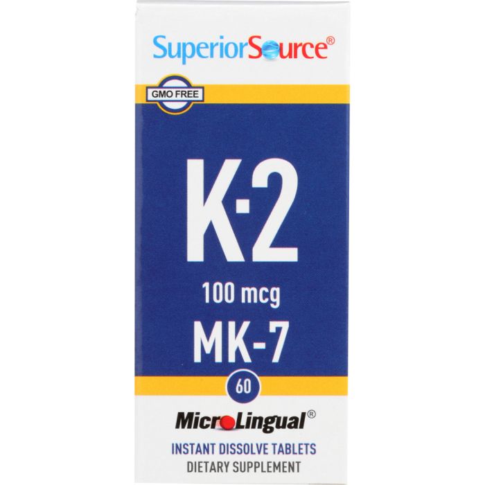 SUPERIOR SOURCE: Vitamin K2 100mcg, 60 tb