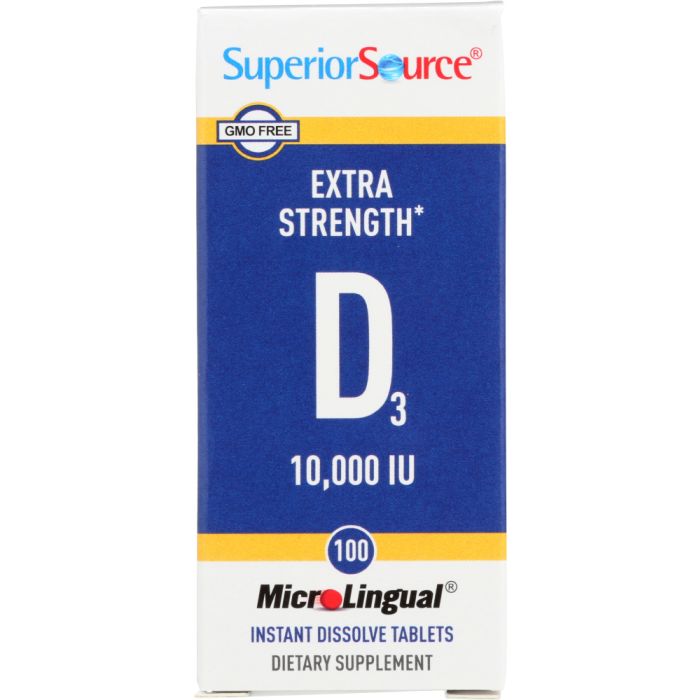 SUPERIOR SOURCE: Extra Strength D, 10,000 IU, 100 tb