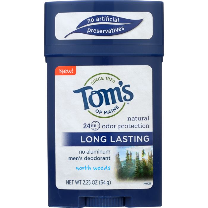 TOMS OF MAINE: Mens Long Lasting Deodorant North Woods, 2.25 oz