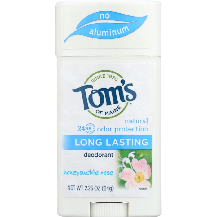 TOMS OF MAINE: Aluminum-Free Deodorant Long Lasting Honeysuckle Rose, 2.25 Oz