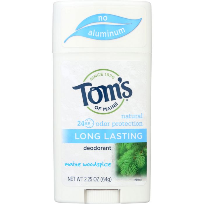 TOM'S OF MAINE: Aluminum-Free Deodorant Long Lasting Main Woodspice, 2.25 oz