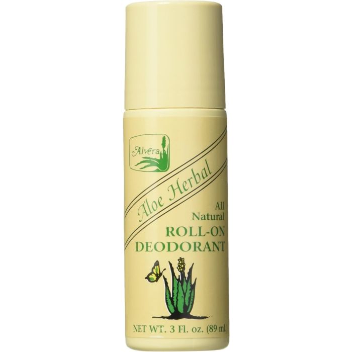 ALVERA: All Natural Roll-On Deodorant Aloe Herbal, 3 oz