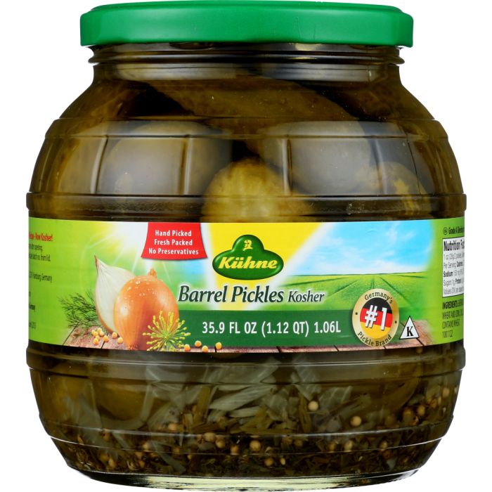 KUHNE: Barrel Pickles, 35.9 Oz