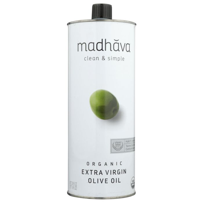 MADHAVA: Organic Extra Virgin Olive Oil, 1 lt