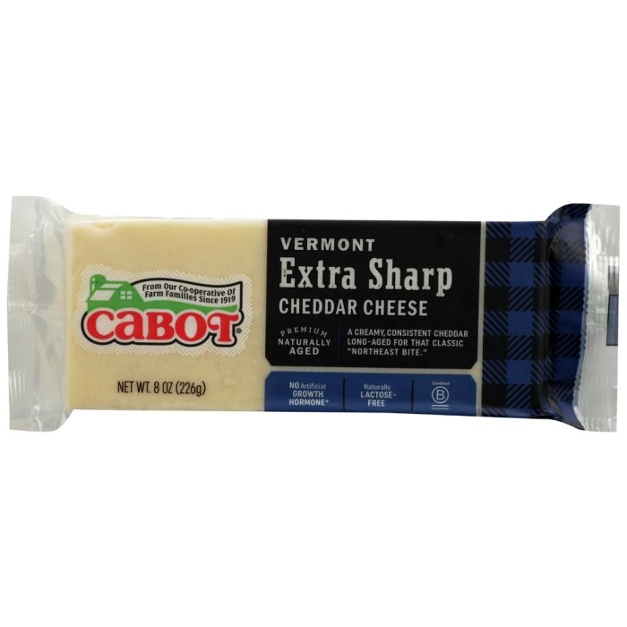 CABOT: Extra Sharp Cheddar Cheese Bar, 8 oz